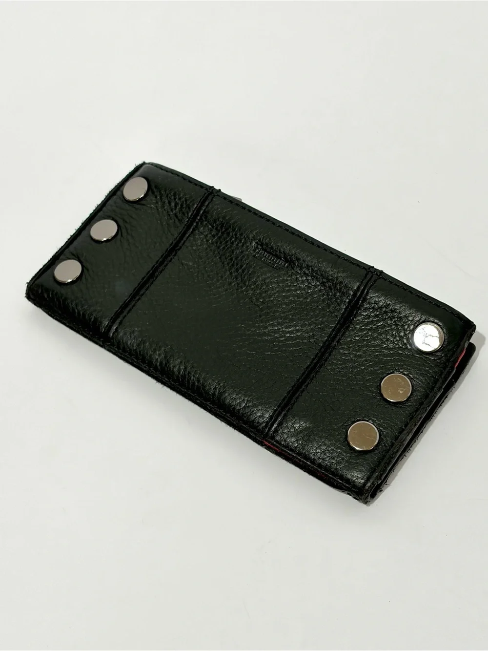 HAMMITT 110 North In Black Leather With Gunmetal Hardware EUC